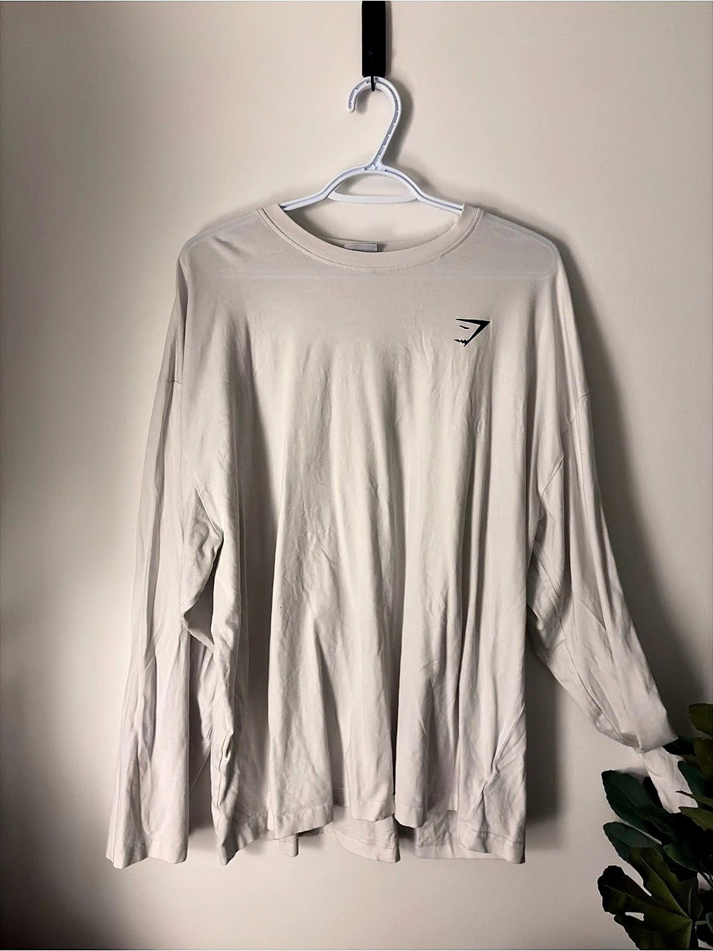 Gymshark Essential Oversized Long Sleeve T-Shirt Gray